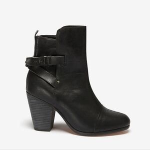 Rag & Bone Kinsey leather ankle boot in black 37.5 7.5